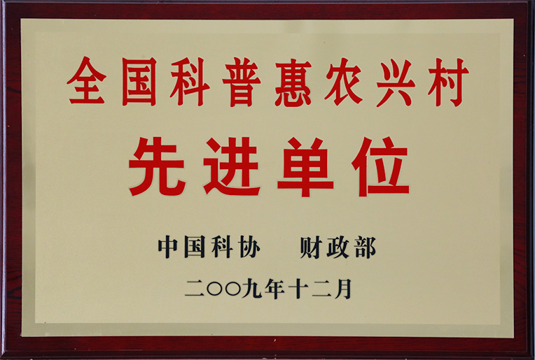 惠农先进单位
