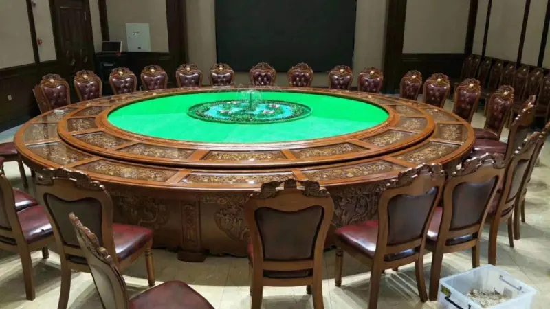 宴会厅大型圆桌餐桌椅定制案例