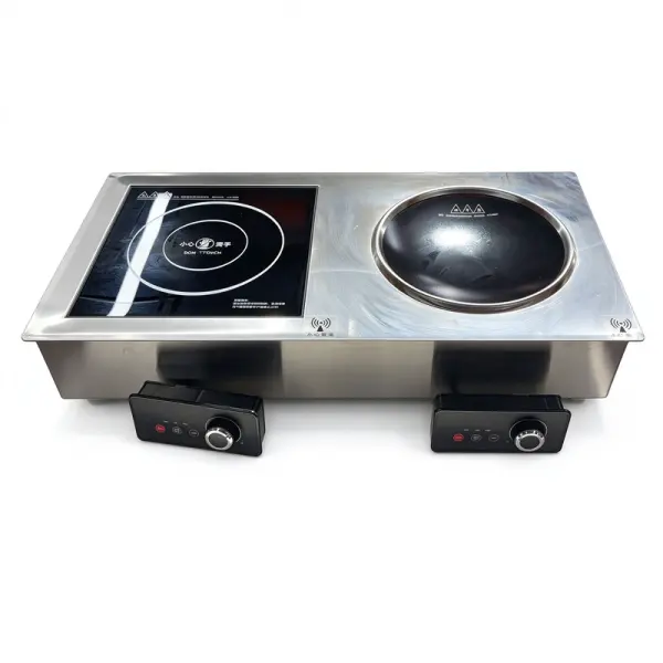 Q-3500TC 嵌入式双头汤炒炉