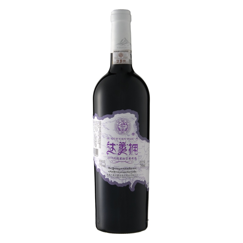 达美拥玫瑰蜜甜型葡萄酒 酒瓶