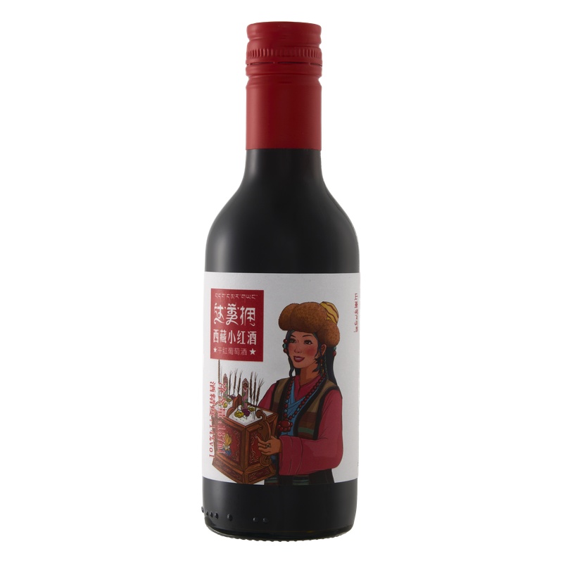 达美拥西藏小红酒 酒瓶