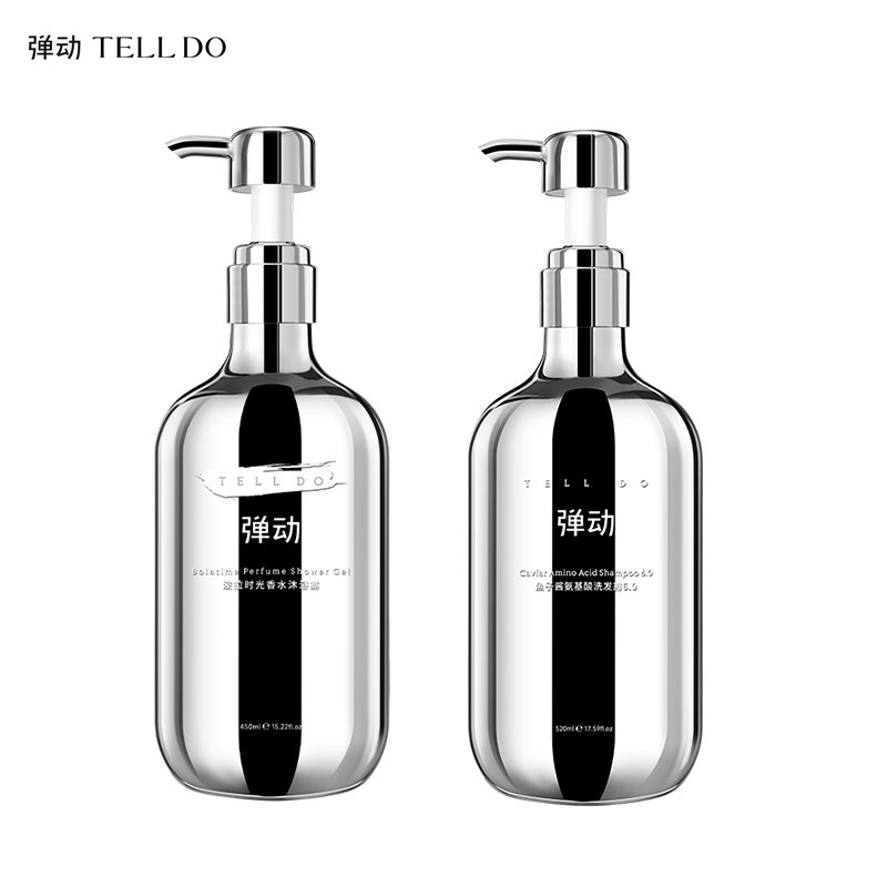 弹动洗沐时光两件套组(鱼子酱洗发水+波拉时光沐浴)450ml*2