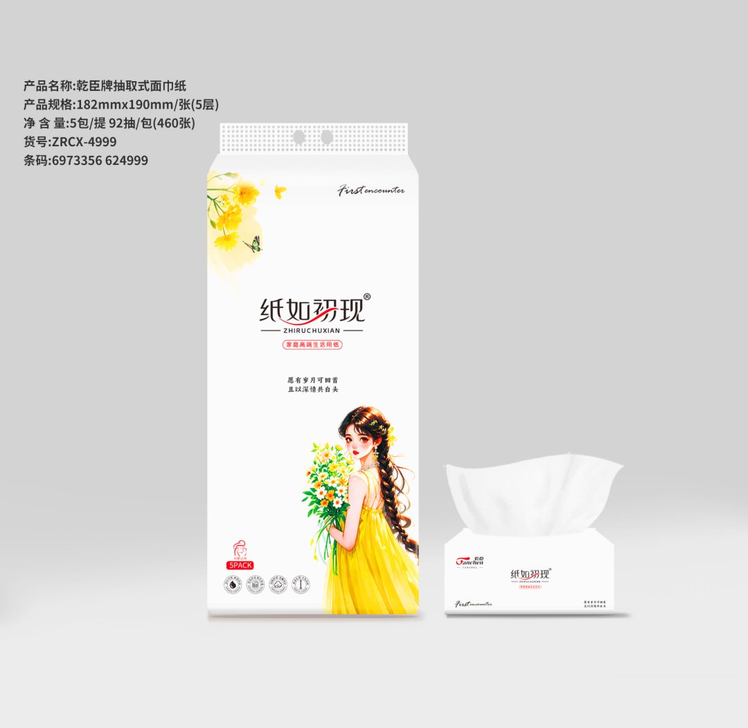 乾臣182抽纸12包装（6973356624999）