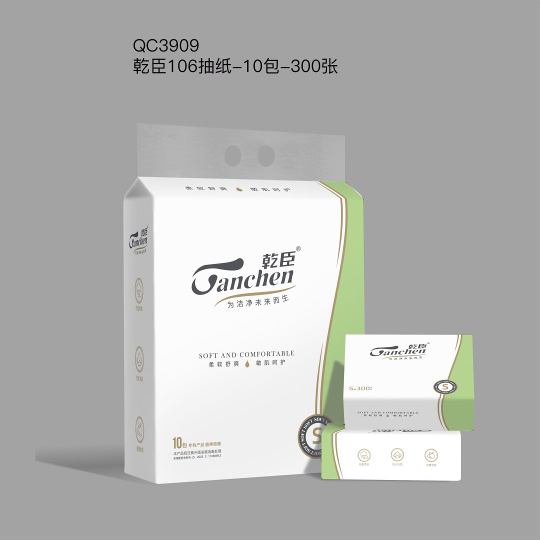 乾臣106抽纸10包装（6973356623909）