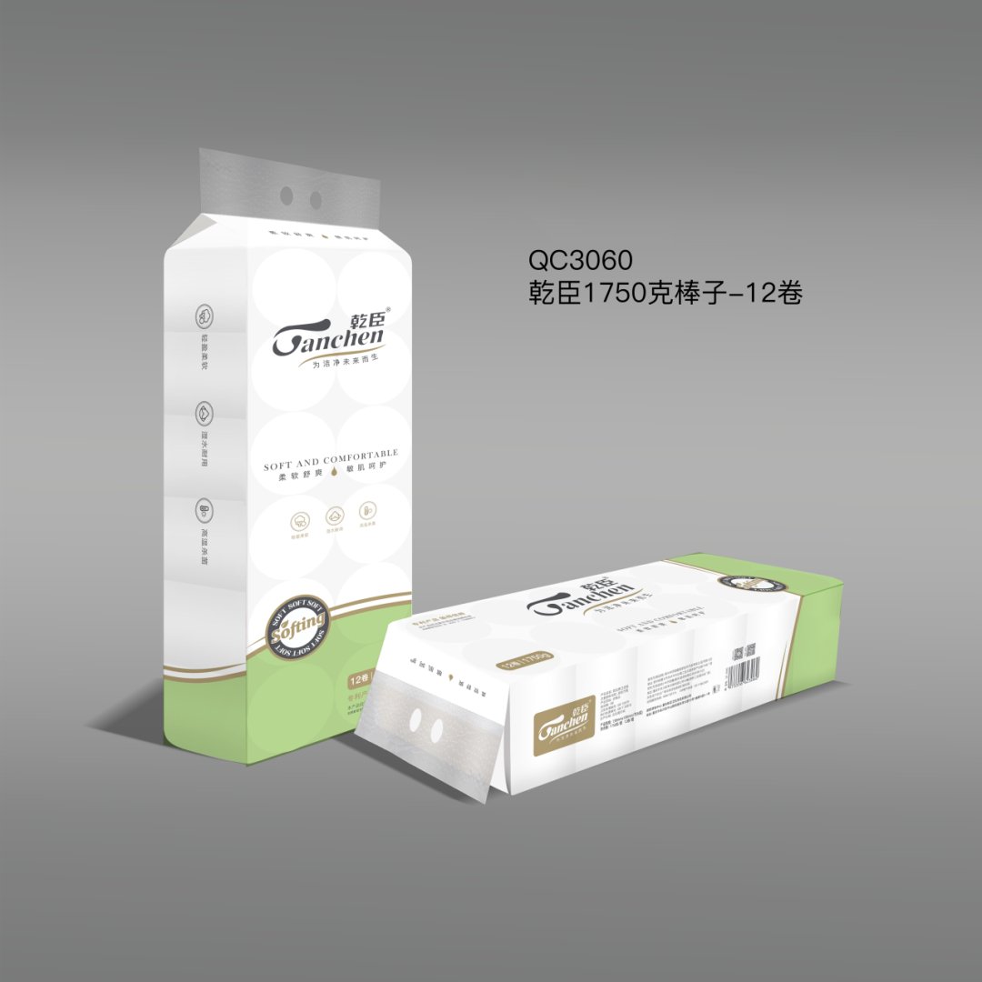 乾臣1750g棒纸12卷（6973356623060）