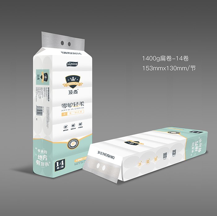 顶尚1400克扁卷14卷（6973356624043）