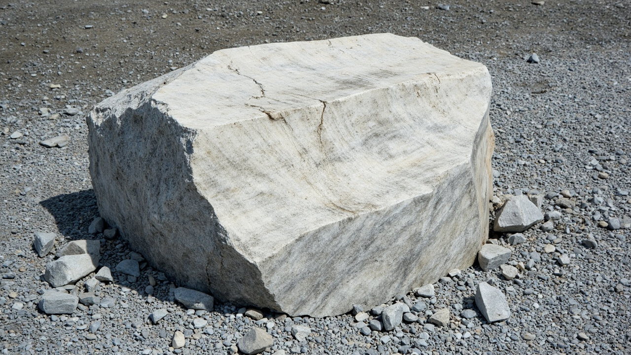 涟源灰岩原矿块石
