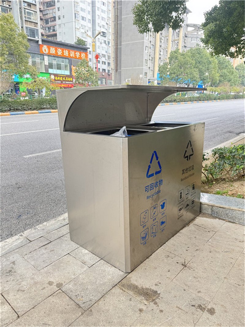 护山河-不锈钢垃圾箱-05