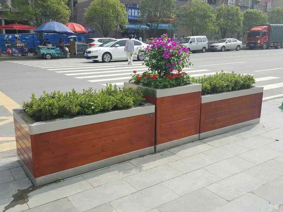 铝合金花箱_道路隔离花箱-4