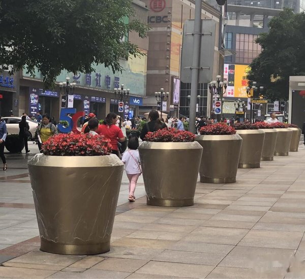 步行街商圈花盆花箱/道路花箱