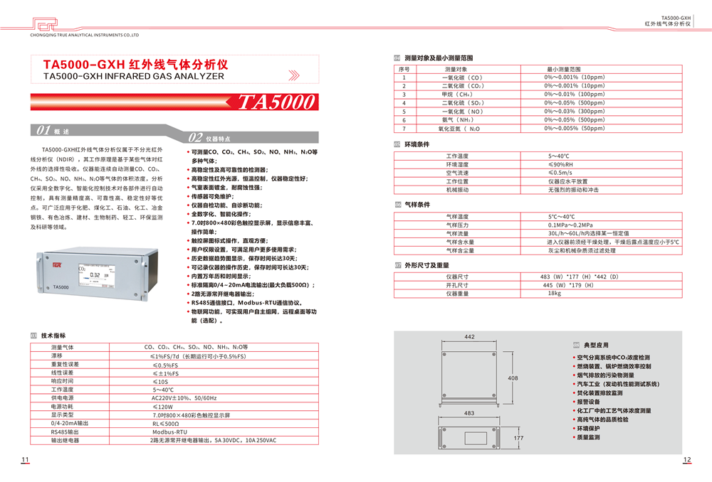 重庆特瑞尔分析仪器有限公司产品选型手册-版_08