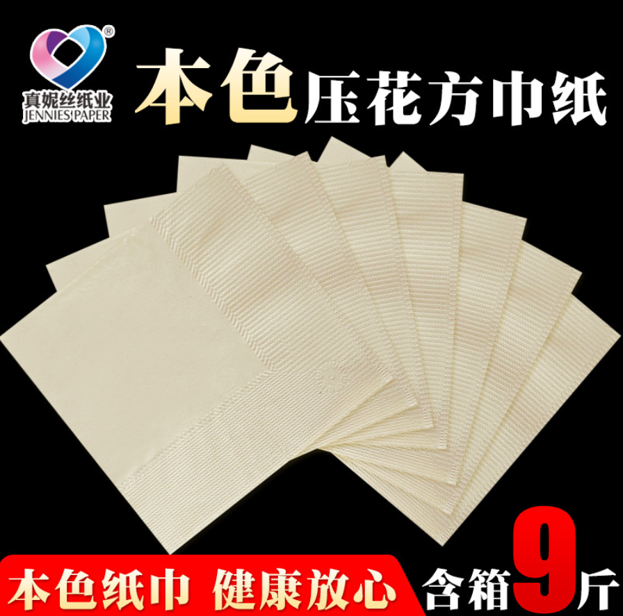 重庆真妮丝纸业有限公司-本色方巾纸01
